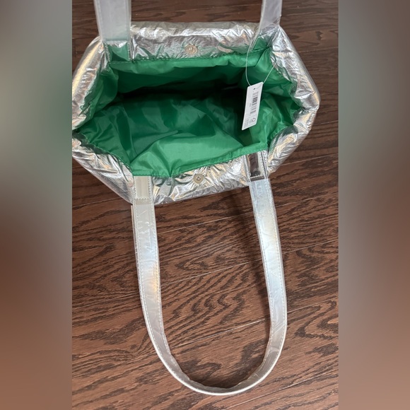 Silver & Green Tote Bag Clinique New Lightweight - Picture 6 of 9